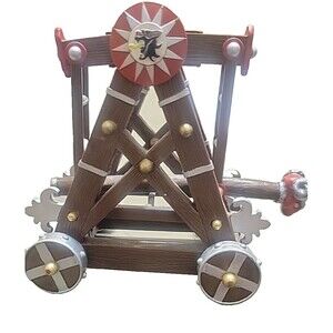 2003 Papo Red Dragon Battering Ram Medieval Mythical Figure Moving Toy Retired